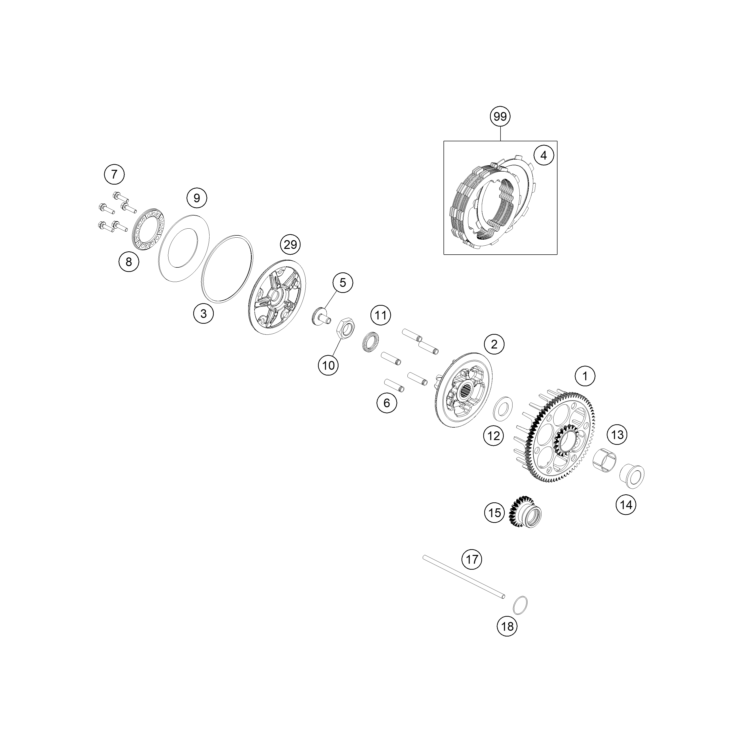 EMBRAYAGE HUSQVARNA 150 TE 2026